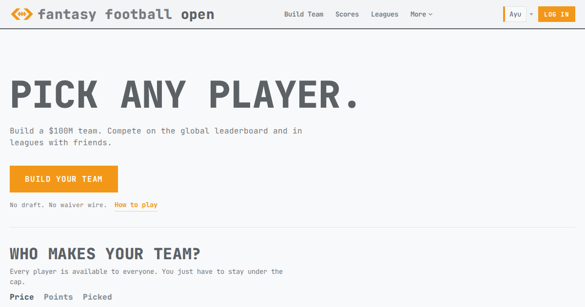 Fantasy Football Open