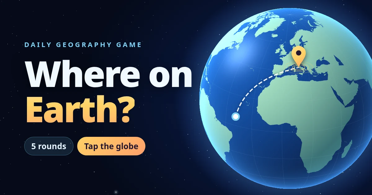 Where on Earth daily geography game